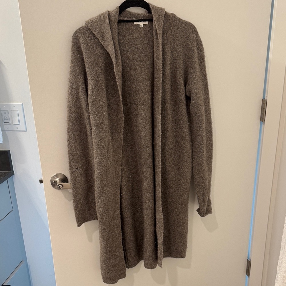 Taupe Hooded Women's Sweater